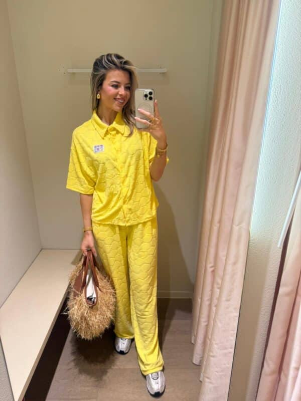 YELLOW SPONGE PANTS - MEDIUM