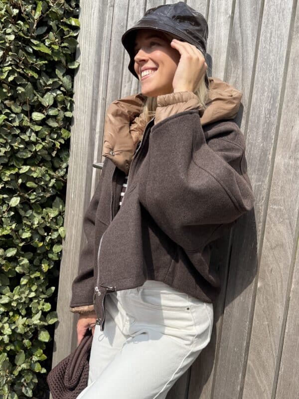 ESTELLE JACKET BROWN - S/M