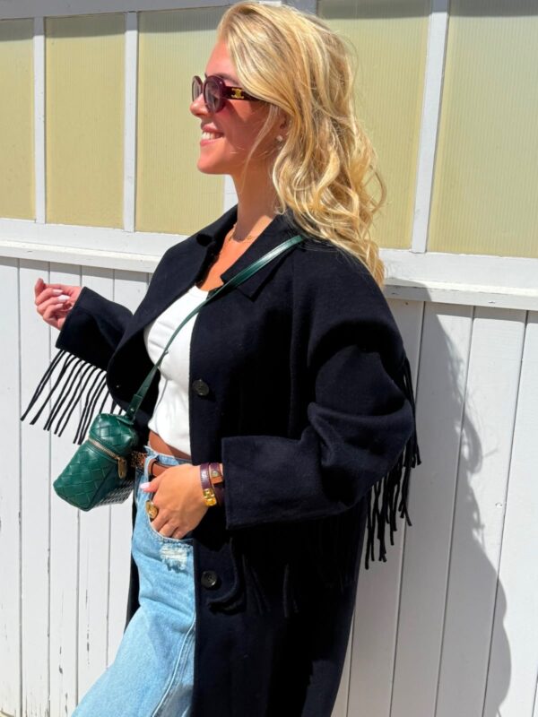 FRILLS JACKET BLUE - SMALL