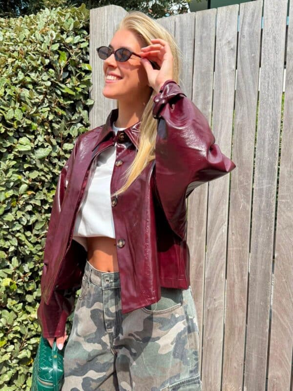 GRACE JACKET  BURGUNDY - ONE SIZE (PREORDER SEPTEMBER)