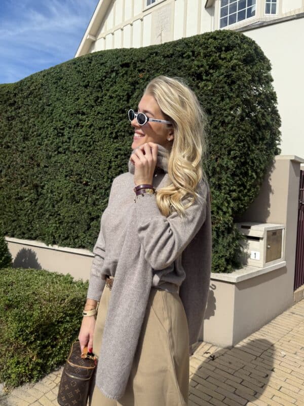 ANNA SCARF TAUPE