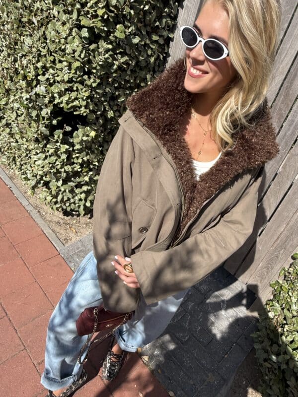 ESTHER JACKET KHAKI - LARGE