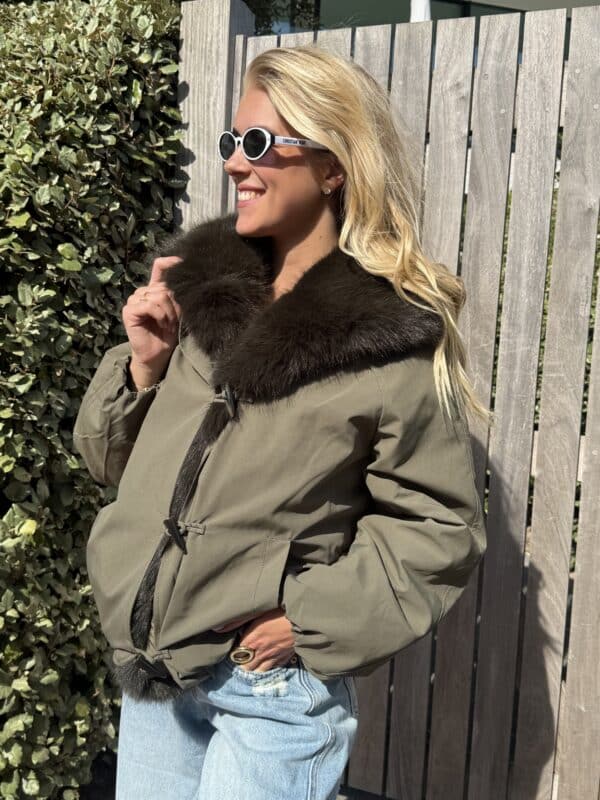 LUCY JACKET KHAKI - ONE SIZE