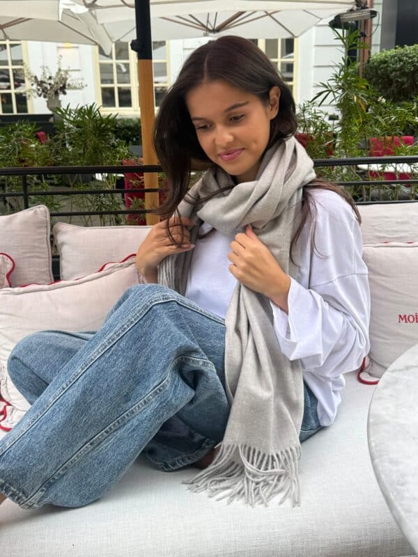 SEZANE SCARF MID GREY