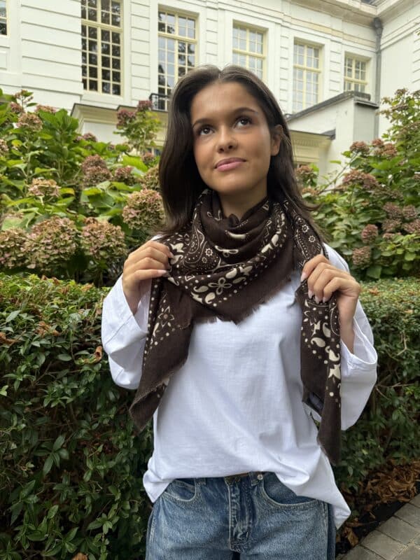 KUJT SCARF CHOCOLATE BROWN