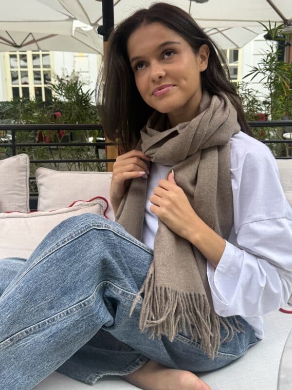 SEZANE SCARF TAUPE