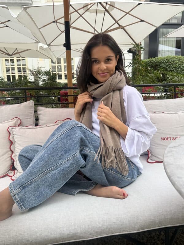 SEZANE SCARF TAUPE