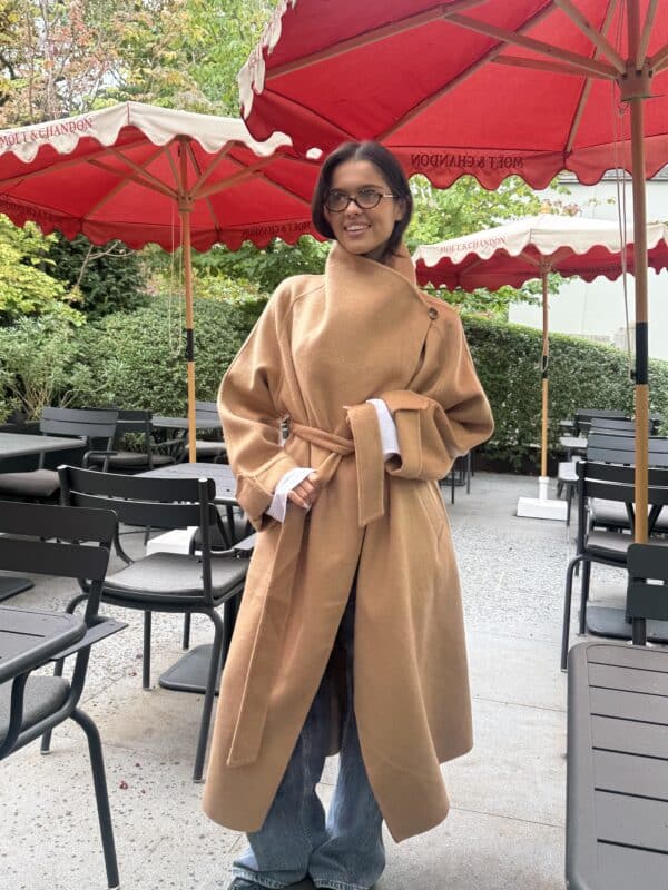 ISE LONG COAT  - CAMEL - S/M