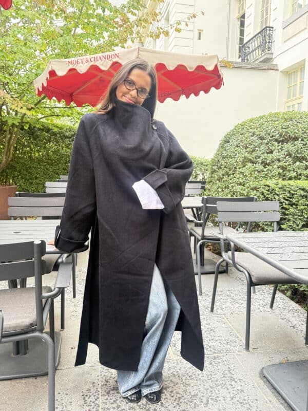 ISE LONG COAT  - NAVY - L/XL