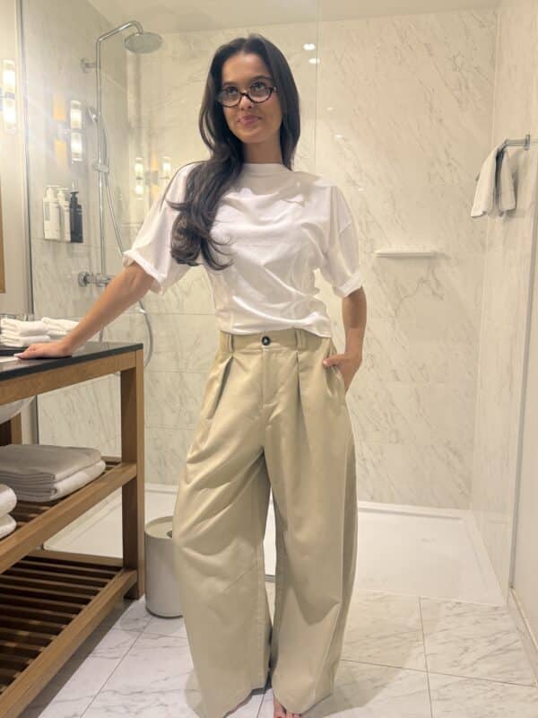 DAISY PANTALON - BEIGE/KHAKI - SMALL