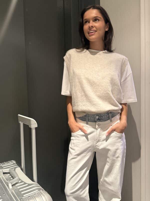 IMKE DEBARDEUR - BEIGE/ GREY - ONE SIZE