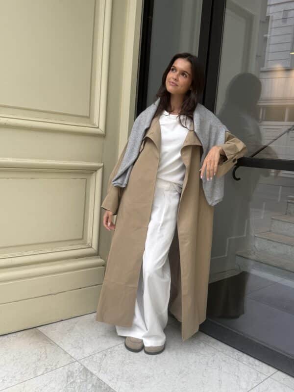 DEWI LONG TRENCHCOAT - CAMEL - ONE SIZE