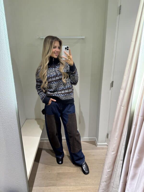 JIJU PANTS JEANS BROWN ONE SIZE