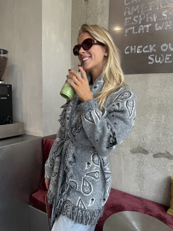 STÉ CARDIGAN GREY ONE SIZE