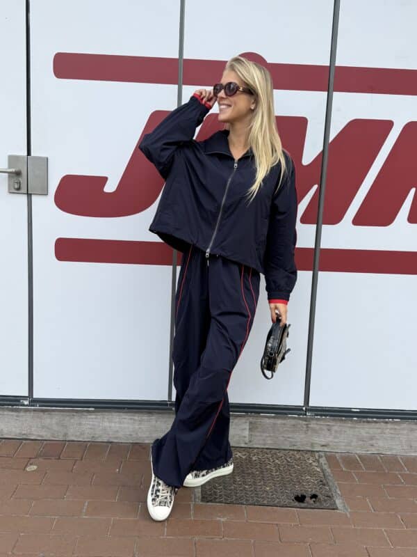 GIGI PANTS  NAVY RED M/L