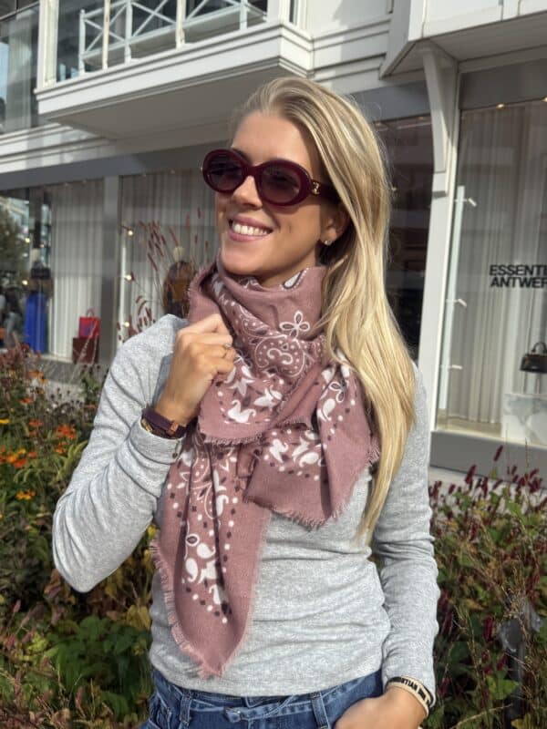 KUJT SCARF ROSE