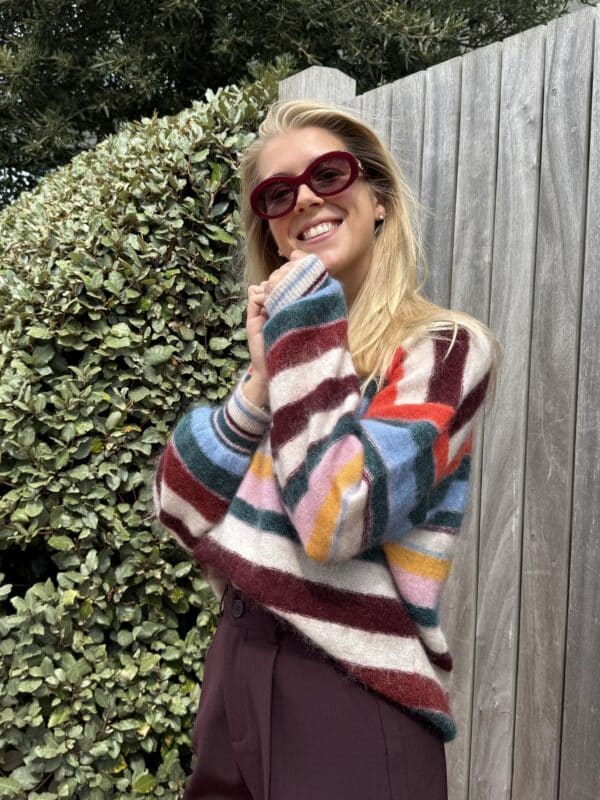 STRIPE KNIT KELLY MULTI ONE SIZE