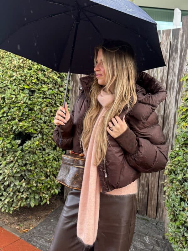 AYA PUFFER JACKET - BROWN - MEDIUM