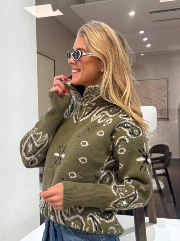 PHOEBE CARDIGAN - GREEN - ONE SIZE