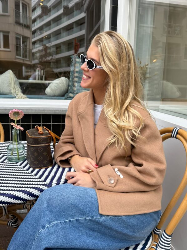 LINA COAT SHORT - CAMEL - M/L