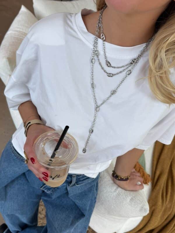LOUA NECKLACE SILVER (2 necklaces)