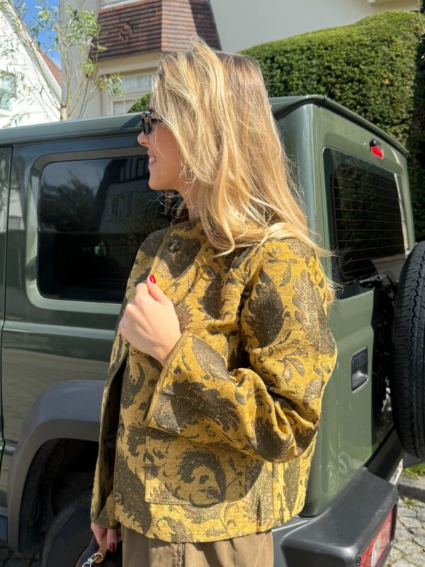 RUBY JACKET - YELLOW/KHAKI - LARGE