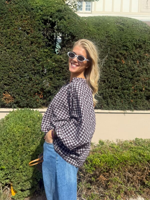 SOPHIA BLOUSE - BORDEAUX - ONE SIZE