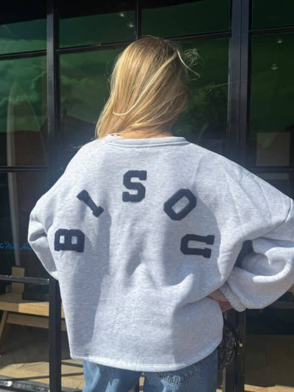 BISOU SWEATER - GREY/BLUE - ONE SIZE