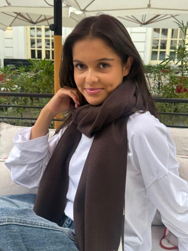 SEZANE SCARF CHOCOLATE