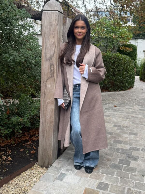 SIENNA COAT REVERSIBLE - TAUPE/BEIGE S/M