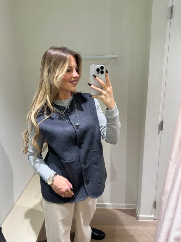 SOFIA JACKET- DARK GREY - MEDIUM/LARGE