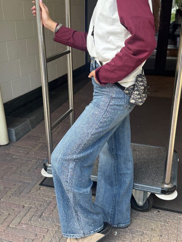 GLITTER JEANS - 42