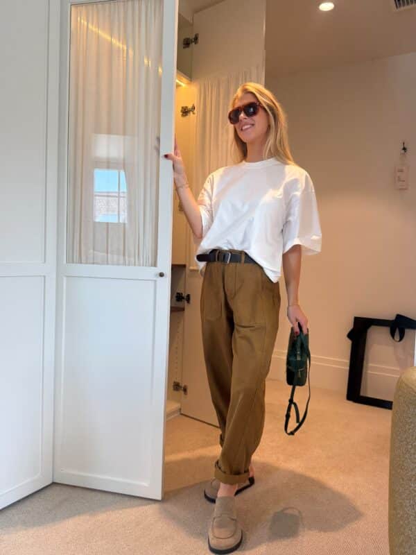 JULIETTE PANTS - MUSTARD BROWN - ONE SIZE
