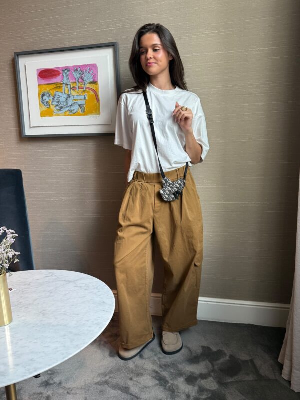 FLORA PANTS - MUSTARD BROWN - ONE SIZE