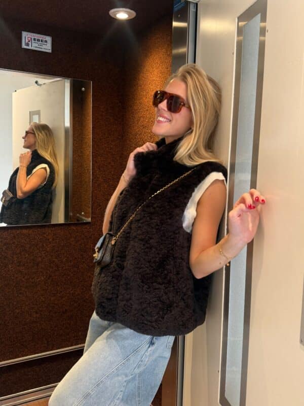DIANE BODYWARMER - BROWN - ONE SIZE