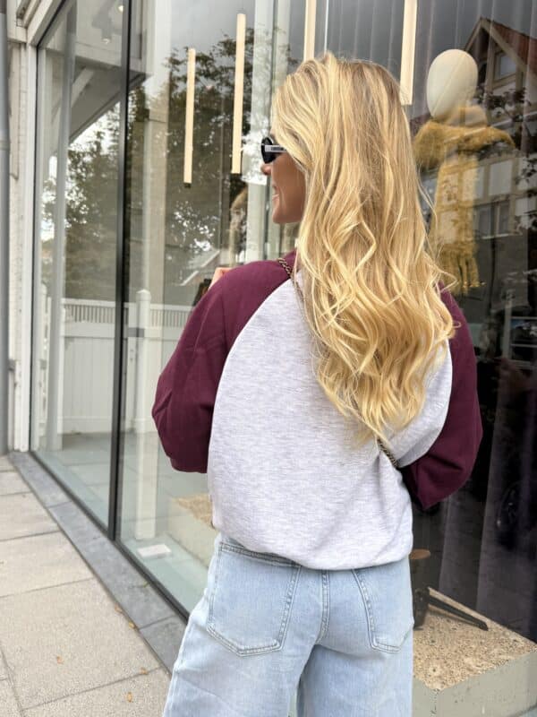 RAGLAN KNIT - BURGUNDY - ONE SIZE