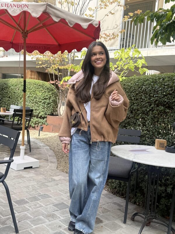ESTELLE JACKET CAMEL/ROSE - M/L