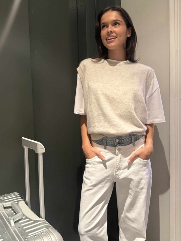 IMKE DEBARDEUR - BEIGE/ GREY - ONE SIZE