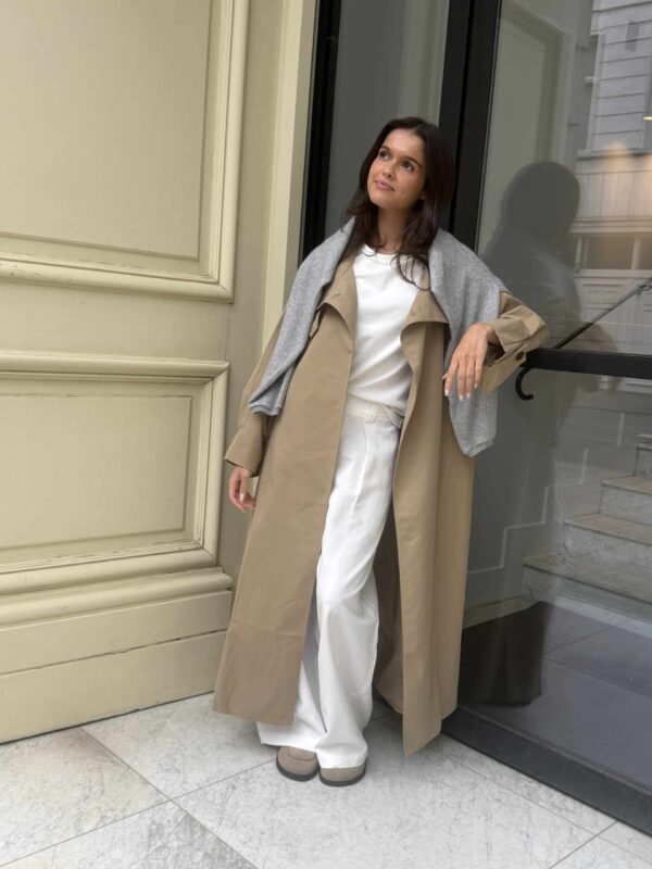 DEWI LONG TRENCHCOAT - CAMEL - ONE SIZE