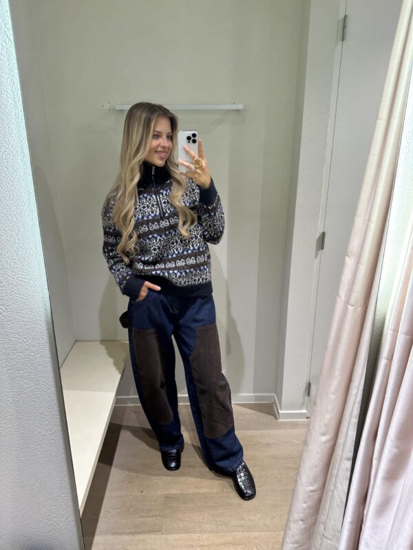 JIJU PANTS JEANS BROWN ONE SIZE