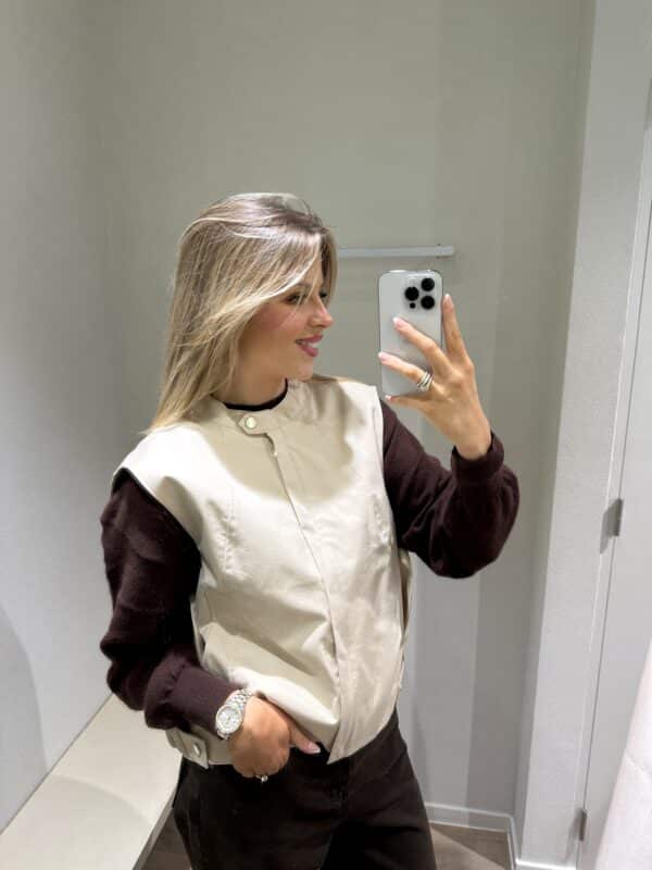 FLEUR JACKET BEIGE - M/L