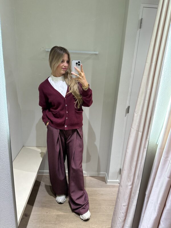 ROMEE GILET - BORDEAUX - ONE SIZE