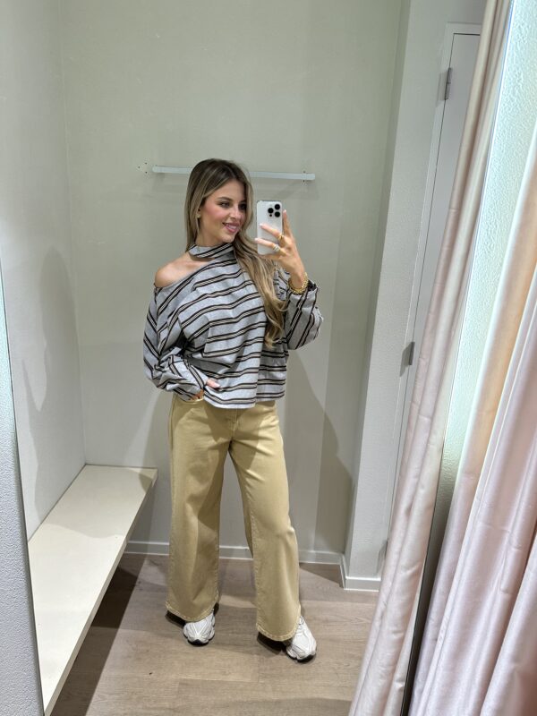 ISABELLA LONGSLEEVE - GREY/GREEN - ONE SIZE