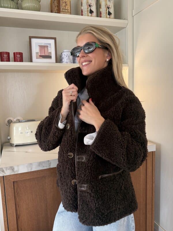CECE JACKET BROWN  REVERSIBLE M/L
