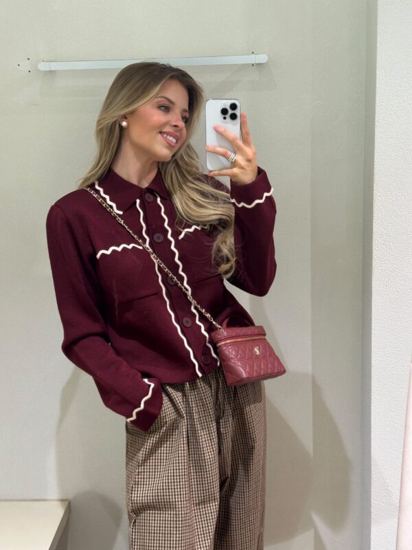 ANASTASIA KNIT - BURGUNDY - S/M