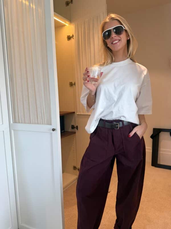 JULIETTE PANTS - BURGUNDY - ONE SIZE