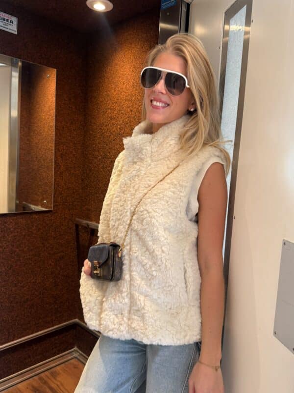DIANE BODYWARMER - ECRU - ONE SIZE