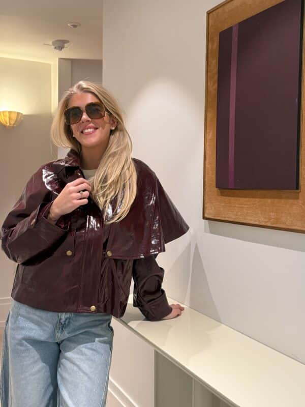 CLAIRE JACKET - BURGUNDY - ONE SIZE