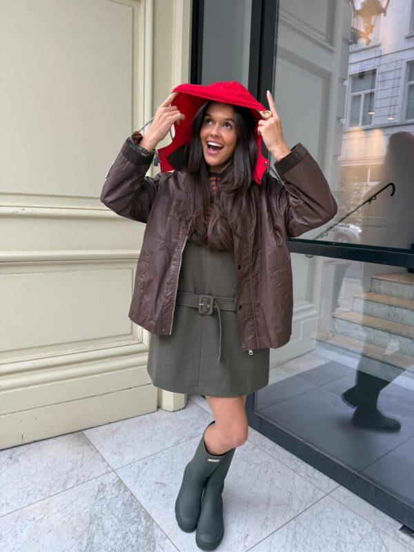 AUDREY JACKET - RED HOOD - ONE SIZE